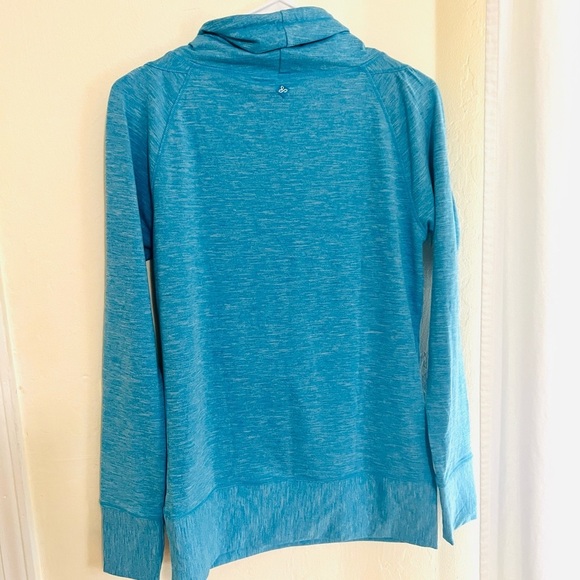 Prana Cowl Neck Stretchy Long Sleeve Shirt Sweater Size Small - Picture 4 of 9
